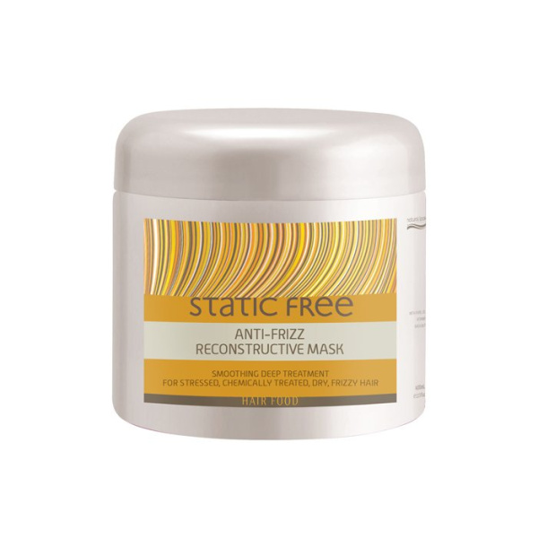 Natural Look Static Free Anti-Frizz Reconstructive Mask is a smoothing deep treatment that provides maximum protection and shine while eliminating frizz and static.