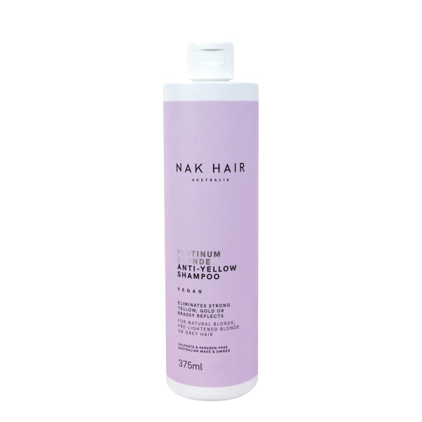 Nak Hair Platinum Blonde Anti-Yellow Shampoo 375mL